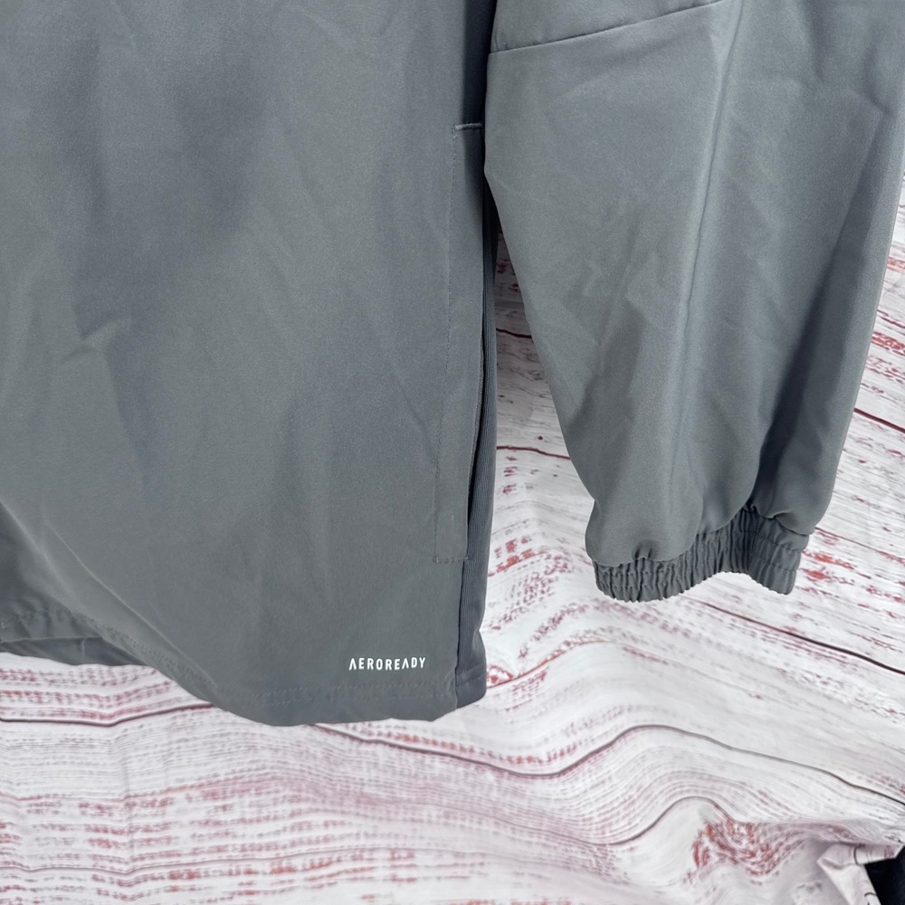Adidas North Carolina FC Soccer Windbreaker Jacket Grey Mens Large Aeroready - Picture 4 of 8